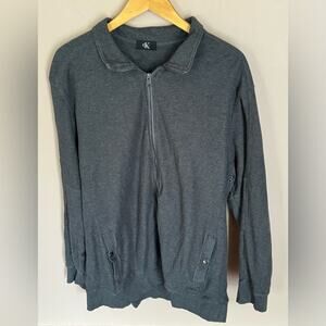 Calvin Klein Gray Full Zip Sweater XXL